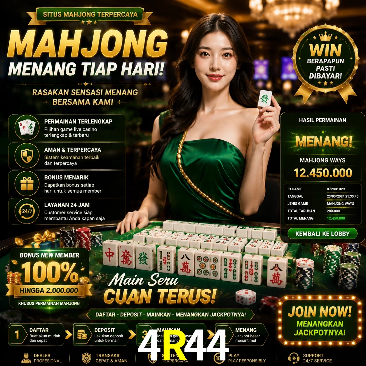 Cashback VIP 4R44 - reembolso semanal
